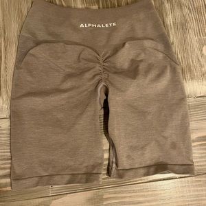 Alphalette gently used biker shorts